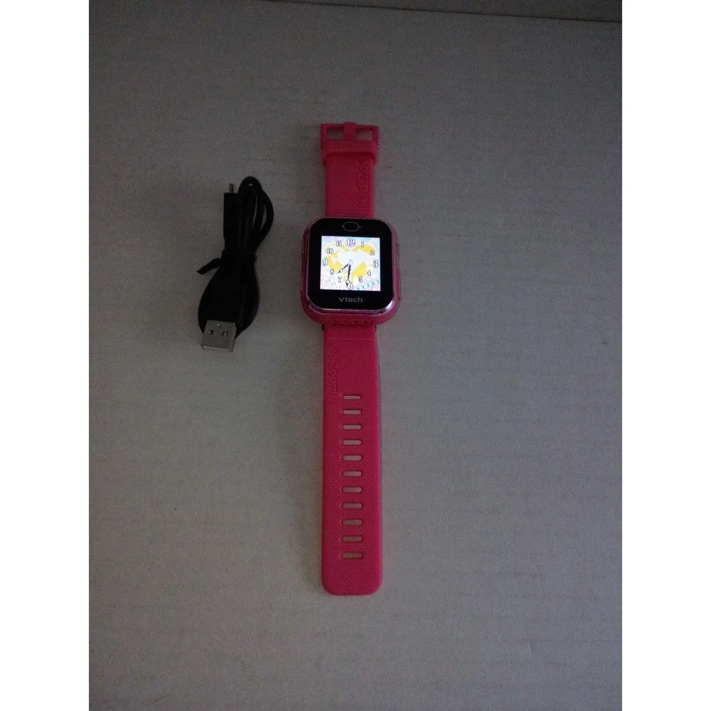 VTech 5490 Watch with Charging Cable Pink Tested‎ See Pictures